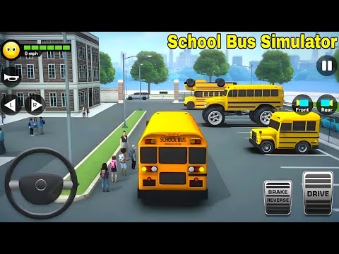 School Bus Simulator Driving | Pick & Drop Students