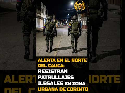 PATRULLAJE ILEGAL EN CORINTO: ALERTA EN CAUCA