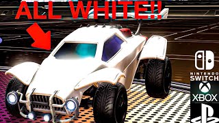 *UPDATED 2021* How to make an ALL WHITE CAR in Rocket League (all consoles)