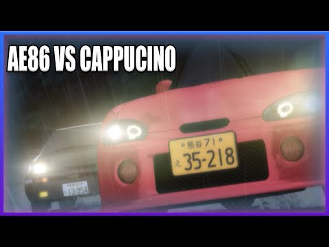 INITIAL D - AE86 VS CAPPUCCINO [HIGH QUALITY]