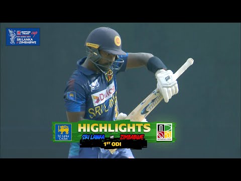 1st ODI | Sri Lanka vs Zimbabwe | 1st Innings | Highlights | 6 January 2024