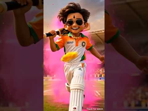 मिनी बाबर ने कहा – “ये कैसा बैट है?” 😳 फिर क्यों हुआ उदास? 🏏होली स्पेशल क्रिकेट स्टोरी