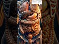Ultra Close Up View Of Human Digestive System Bio AI Art