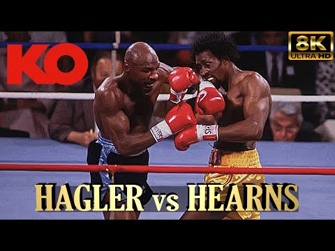 Marvin Hagler vs Thomas Hearns | KNOCKOUT Legendary Boxing Fight | 8K Ultra HD