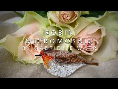 Micromosaic Robin by Gabrielle Warr