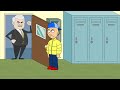 Caillou Flips Out At The School Computer Lab Arrested