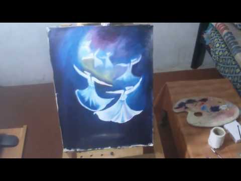 How to Oil Paint, FREE Oil Painting lesson with wajdan artist, sofi art part 2