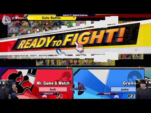 Snickeldorf (Game & Watch) vs. Pokepen (Greninja) - Orbitar 77 - Winners Semis