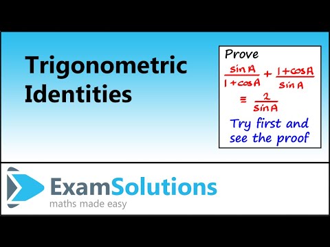 Proving Trigonometric Identities | ExamSolutions