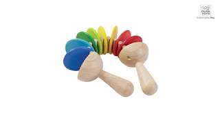 Set Di 4 Nacchere In Legno Vaguelly A Forma Di Frutta – Strumento A Percussione Per Bambini, Educativo, Per Feste, Asilo E Scuola