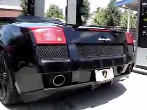 Black Lamborghini Gallardo Spyder