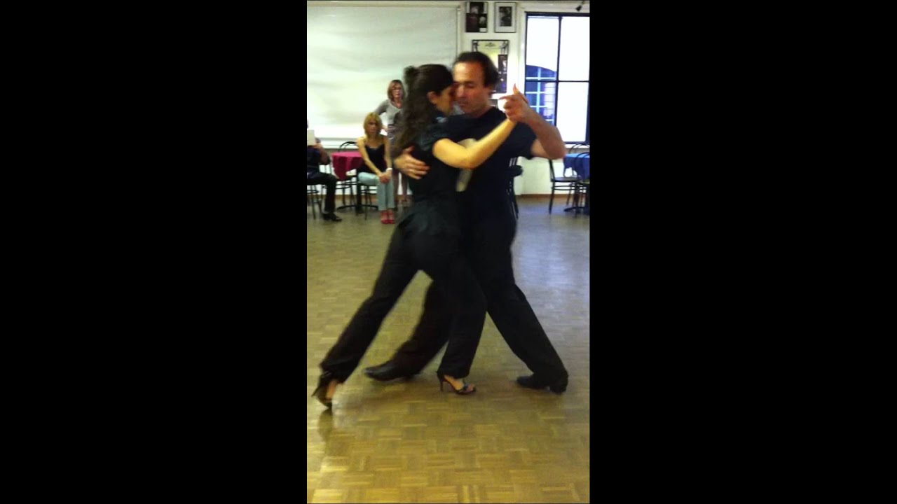 Tango Lesson : Vals Giro in linea - Stefano Fava y Gisele
