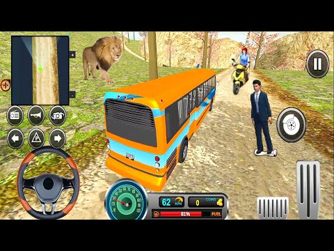 Uphill Offroad Bus Driving Simulator#5 - New Bus Uphill Driving - Android IOS Gameplay
