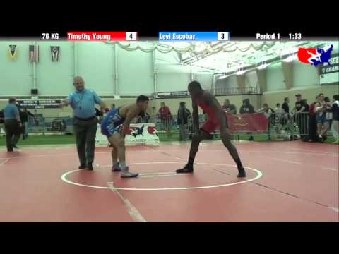 Timothy Young vs. Levi Escobar at 2013 ASICS FILA Cadet Nationals - GR