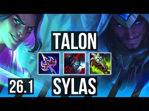 TALON vs SYLAS (MID) | Good KDA: 19/2/7 | KR Master | 26.1