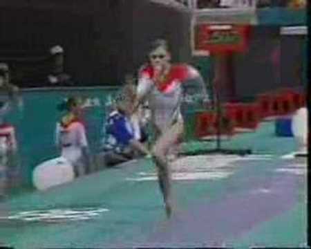 Mirela Tugurlan - 1996 Olympics Team Optionals - Vault 2