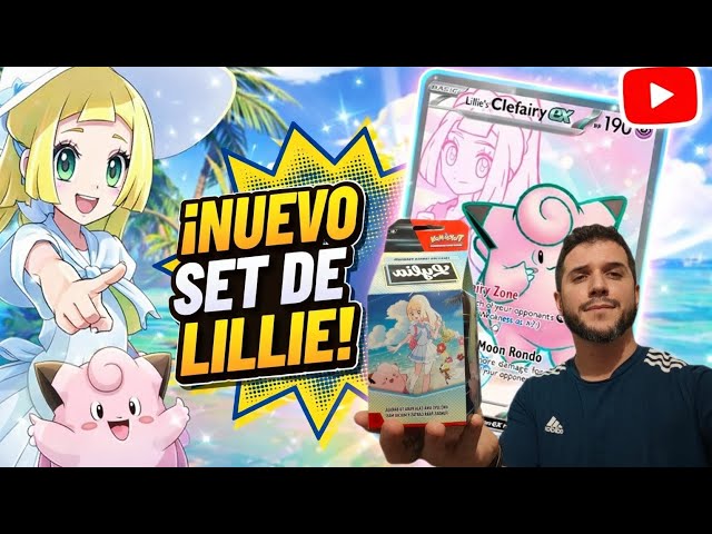 Vídeo relacionado con Pokémon: Colección Torneo prémium Lylia de JCC Pokémon (1 Carta holográfica de promoción con ilustración expandida de Clefairy ex de Lylia, 6 Sobres de Mejora y Accesorios)