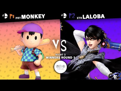 [WR1] PRT|MONKEY (NESS) VS XTR|LALOBA (BAYO) NIGHT #3 SSBU TOURNAMENT BY EL TALLER COFFEE