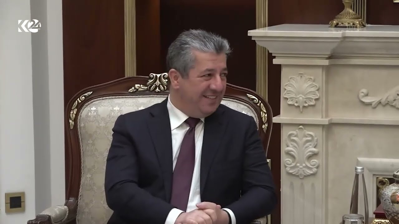 ڤیدیۆ | پێشوازی موسەننا سامەرایی لە سەرۆکوەزیران مەسرور بارزانی