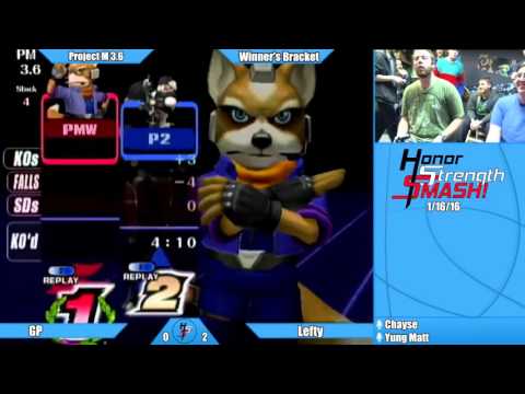 GP (Fox) |vs| Lefty (Sheik) Project M 3.6