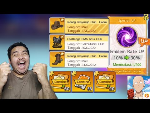 RATEUP EMBLEM DISTORT WAJIB🔥, BUKA SEMUA AMUNISI ORANGE - One Punch Man The Strongest