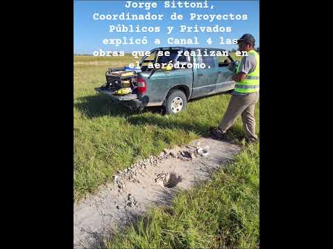 Obras de mantenimiento en el aeródromo