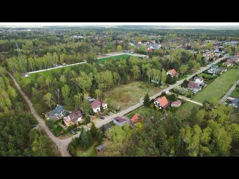 Osiedle Brzozowa Oaza - Wiśniową Góra film z drona przed budową