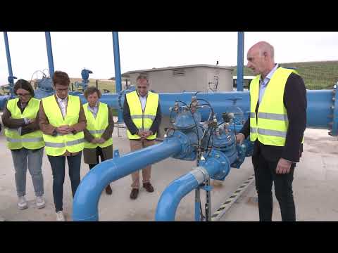 El agua del Canal de Navarra llega a Cárcar y Andosilla, con 1.100 hectáreas que se convierten en regadío