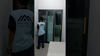 ประตูบานเลื่อนแบ่งสามอิสระชุดยูโรโปรไฟล์