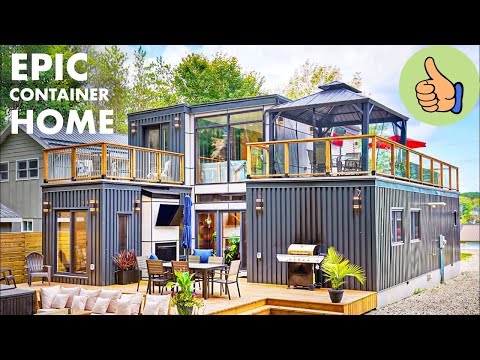 Mind-Blowing Modular Shipping Container Home with Open-Concept Design - Full Tour