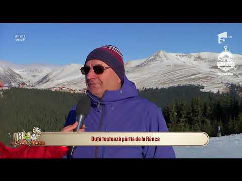 Marian Duță testează pârtia de la Râncă: Se poate schia!