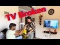 TV Dent/Break Prank as Requested #radhikavlogs #vishnuchilamakuri #comedy #prank #prankvideo