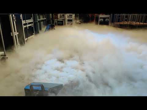 Demonstration af professionel Low Fogger røgmaskine