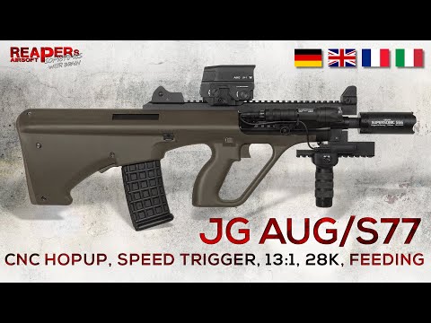 [Tech] JG AUG/S77 - Orion CNC HopUp, Speedtrigger, 13:1, 28K + Feeding verbessern