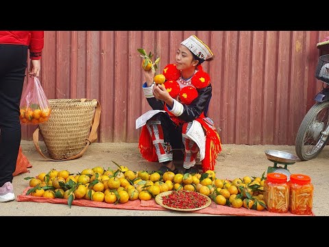 FULL VIDEO: 30 Day Go to the market to sell Bamboo shoots, Tree core, Vegetables, Mandarin.