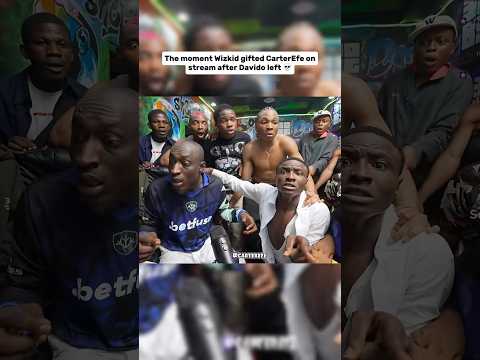 The moment Wizkid gifted Carterefe on stream with Davido ???? #wizkid #nigeria #davido