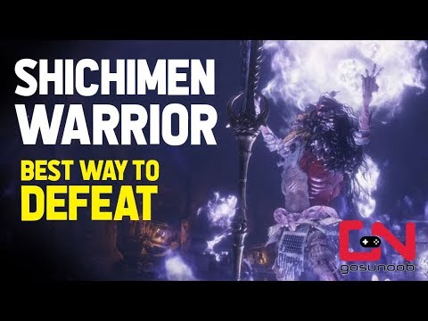 Sekiro - Best Way to Defeat Shichimen Warrior - Anti Air Deathblow - Boss Fight