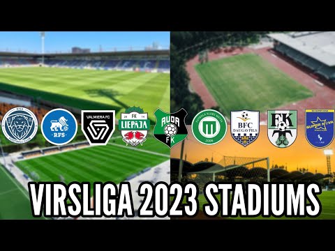 Virsliga 2023 Stadiums (Latvian 1st tier)