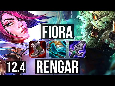 FIORA vs RENGAR (TOP) | 11/1/8, 69% winrate, Legendary | NA Grandmaster | 12.4