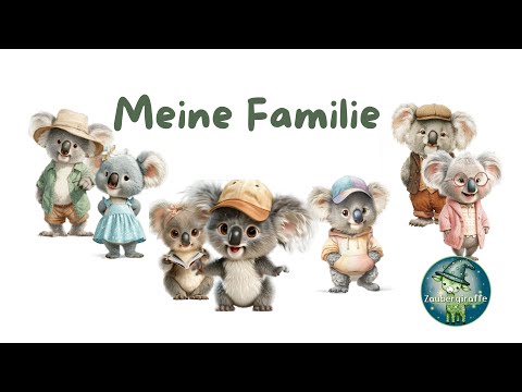 Meine Familie: Kinderlied zum Deutschlernen | Familienmitglieder & Namen auf Deutsch für Anfänger
