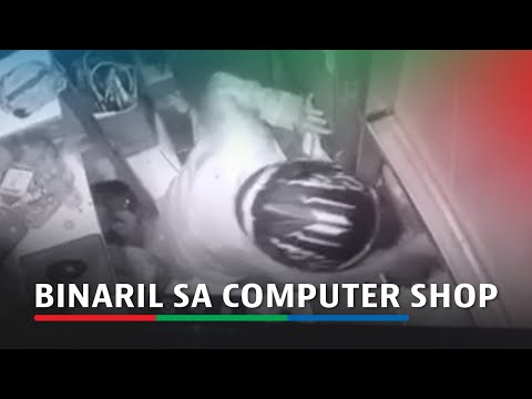 Sapul sa CCTV: Lalaki binaril sa loob ng computer shop sa QC