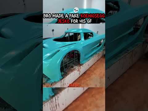 Bro made a fake Koenigsegg Jesko for his gf.. 💀