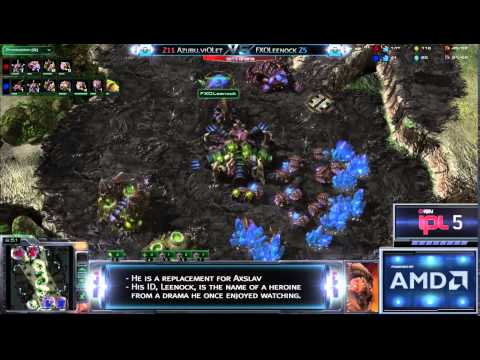 SC2 viOLet vs Leenock ZvZ Game 1 IPL 5 Winners Finals Starcraft 2 Tournaments