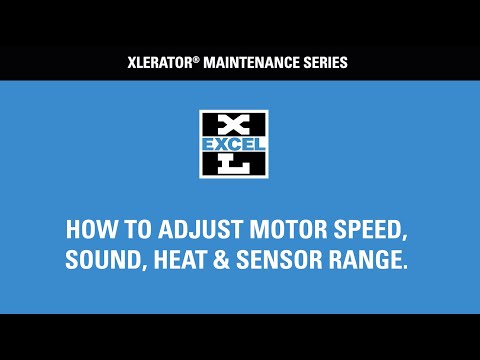 How To Adjust Motor Speed, Sound, Heat, Sensor Range By Excel Dryer