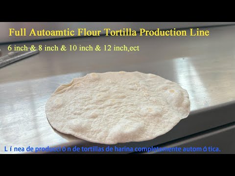 , title : 'La línea automática de producción de tortillas mexicanas | Vídeo de trabajo de toda la línea.'