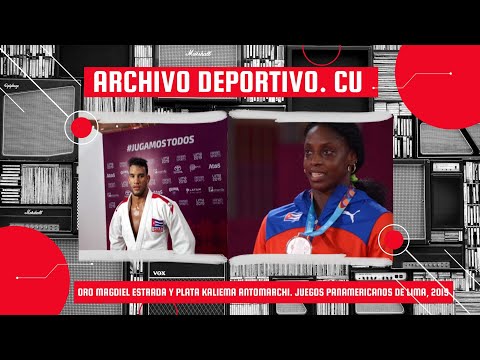 ORO MAGDIEL ESTRADA Y PLATA KALIEMA ANTOMARCHI. JUDO CUBANO. JUEGOS PANAMERICANOS DE LIMA, 2019