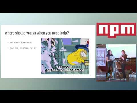 npmCamp 2016 - Lightning Talk - Twirling toward freedom: by Steph Snopek and Kiera Manion-Fischer