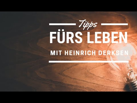 7. Tipp fürs Leben - Eine Hand wäscht die andere!