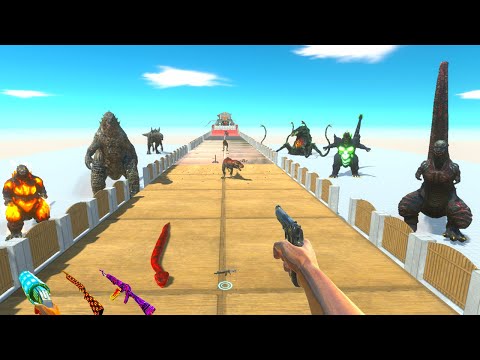 FPS AVATAR vs GODZILLA vs CARNIVORE DINOSAURS SAVE my GIRL DEADLY PARKOUR - ARBS