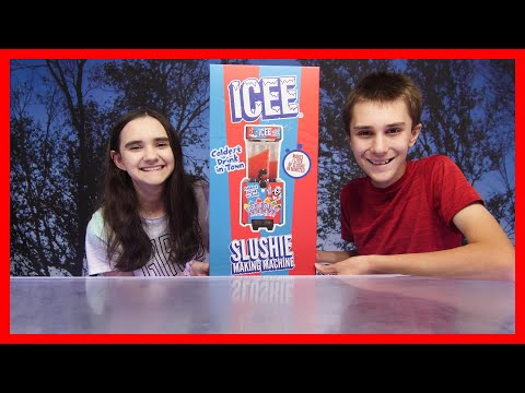 Making Slushies At Home With The ICEE Slushie Making Machine!